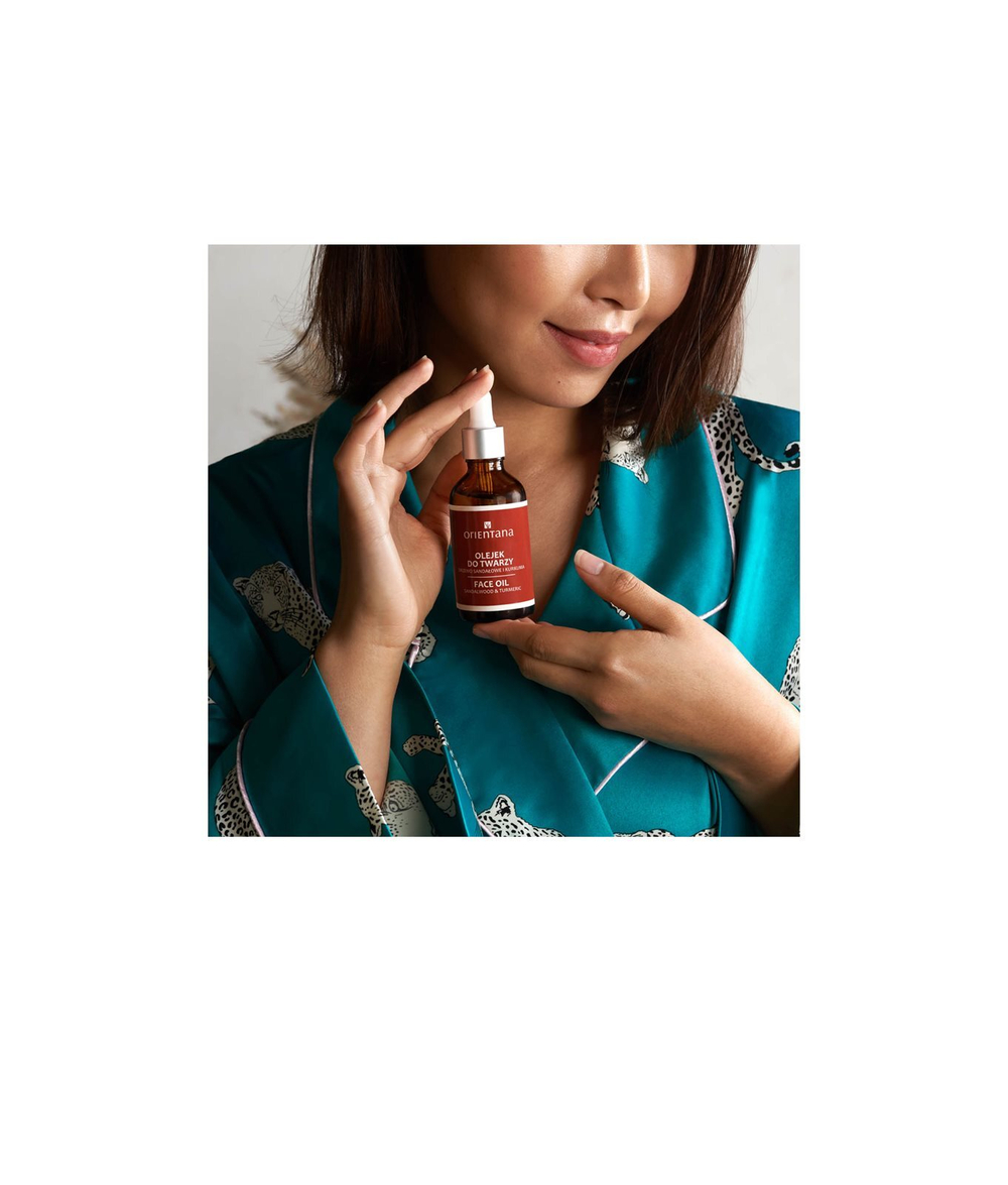 Orientana Sandalwood & Turmeric Face Oil - омолаживающее масло для лица /   50  ml  / GTIN 5902596416362