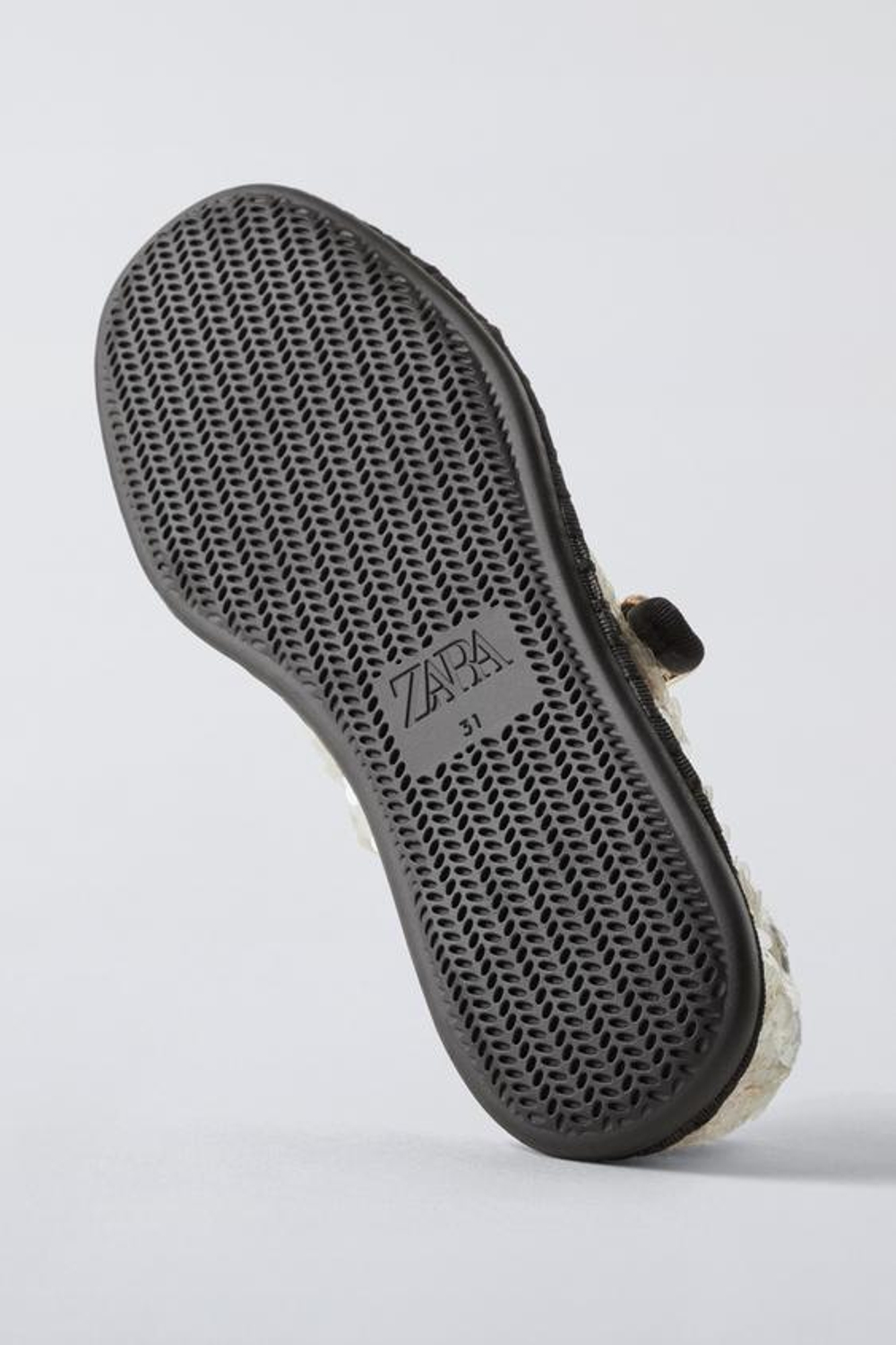 ZARA БАЛЕТКИ С ПАЙЕТКАМИ, БЕЛЫЙ