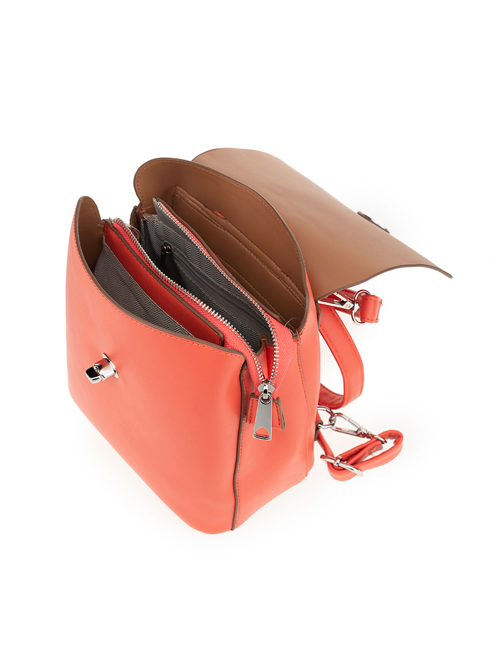 27653/62 Сумка - рюкзак жен., иск. кожа