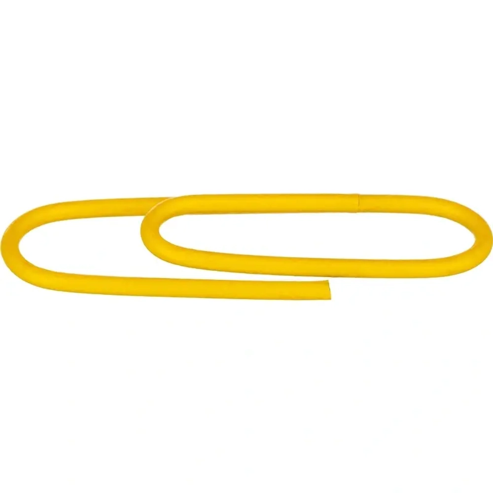 Скрепки канцелярские 28 мм Attache металлические цветные с полимерным покрытием, 100 штук в упаковке