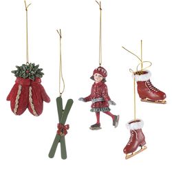 Набор ёлочных украшений Heritage Holidays из коллекции New Year Essential, 5 шт.