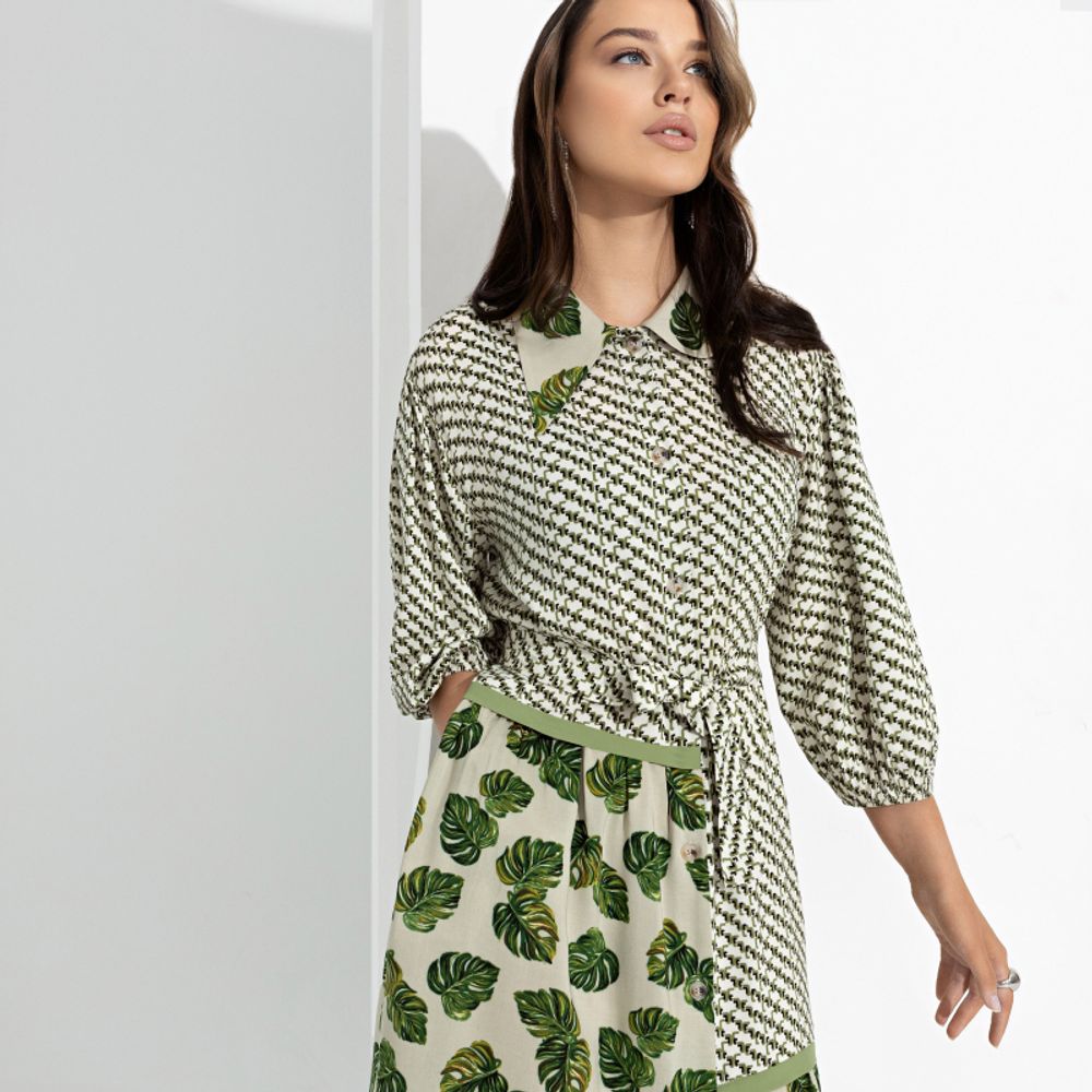 Платье-рубашка Взлет фантазии (с поясом) Charutti (Акция)