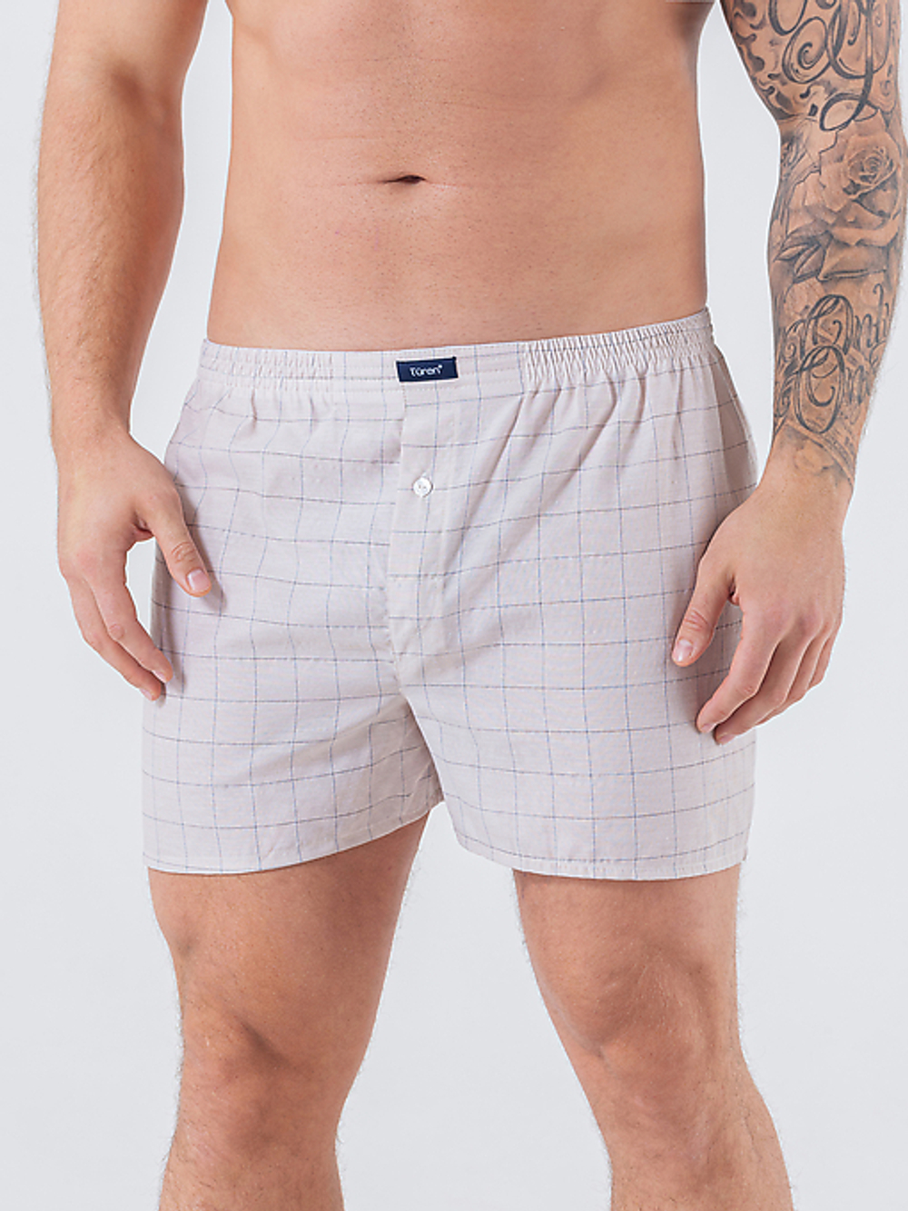 Трусы мужские боксеры бежевый