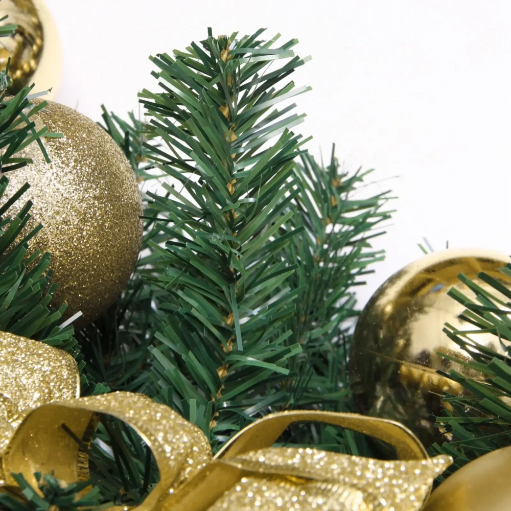 Гирлянда хвойная «Сказочное чудо» 1,8 м d=30 см, ПВХ, золото (SST1950R-180)