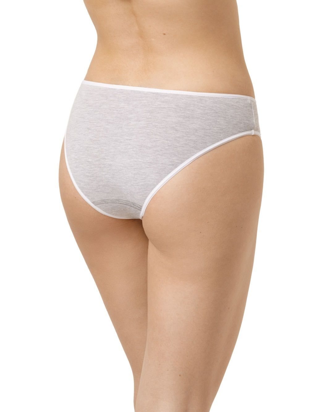 Серые хлопковые трусики-слипы (Размер: 46) (Цвет: серый)