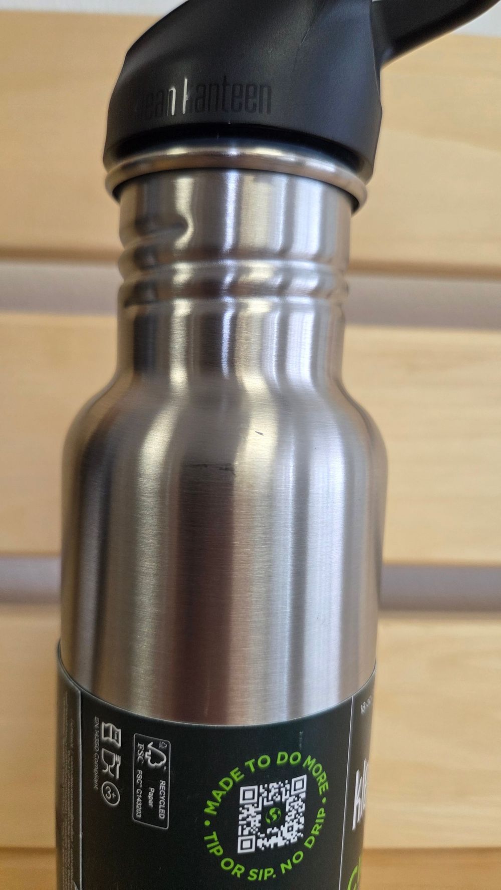 Бутылка Klean Kanteen Classic Narrow Flip Sport 18oz (532 мл) Brushed Stainless (витринный образец)
