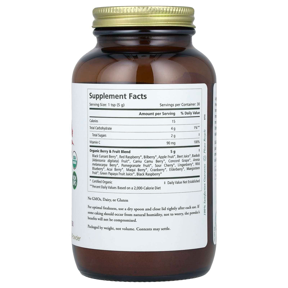 Pure Synergy, Berry Power ™, порошок из органических ягод и фруктов, 150 г (5,3 унции)