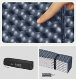 Коврик туристический Naturehike 200х65х2 см. IXPE, серо-голубой