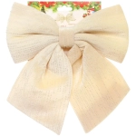 Бант на ёлку «Очарование» 20*25 см, Шампань