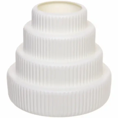 Ваза из пластика «Marlen-Пирамида» 0,5л 16*15*8,2см цвет белый