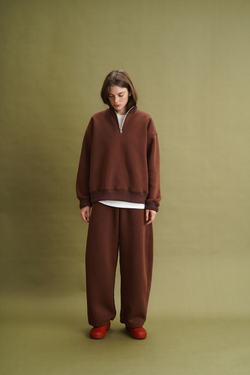 Олимпийка Zoe с начесом, какао