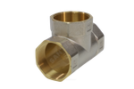 Тройник латунь никель Ду 40 (1 1/2") ВР/ВР 9007 ГОСТ 32585-2013 Aquasfera 9007-05