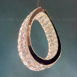 Подвесной светильник Cloyd INEZ P1 / выс. 32 см - хром (арт.11566)