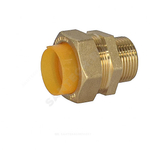 Муфта латунь 15Aх1/2" обжим/НР для газоснабжения STAHLMANN SSMG1501/2BGZ