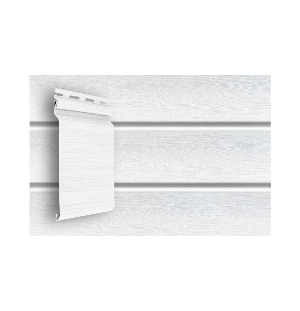 Сайдинг Grand Line Natural-Брус STANDART Белый