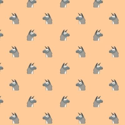 Альпака или лама улыбается. Анималистичный забавный принт с мордой животного