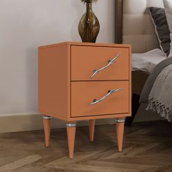 Тумба Арт Колор matte Классик Сильвер Томленый оранжевый матовый