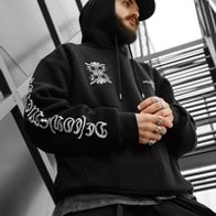 Худи ISSAYA Temple, черный, утеп.