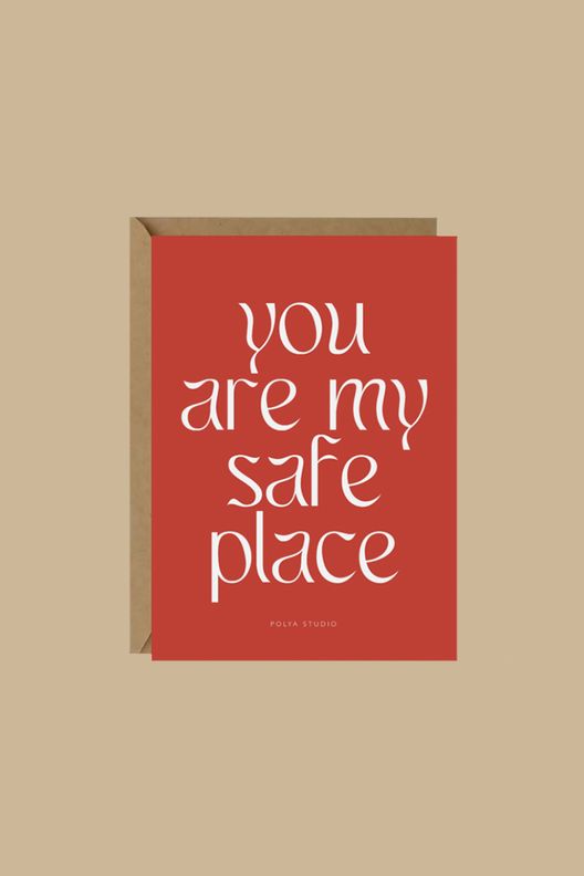 Открытка SAFE PLACE / Polya Studio