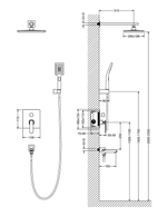 Душевая система встроенная Timo Torne SX-4399/03SM черный