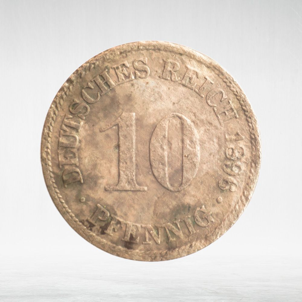 Germany, 10 Pfennigs - Wilhelm II, 1896, (Berlin Mint - "A"), F