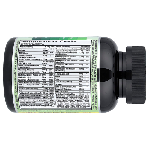Emerald Laboratories, Coenzymated Prenatal Clinical + Multi, 120 растительных капсул
