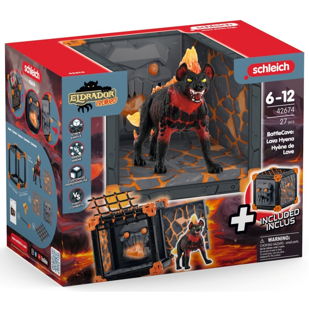 Schleich Eldrador Creatures - BattleCave + Lava Hyena 42674 / артикул   42674  / GTIN 4059433731957