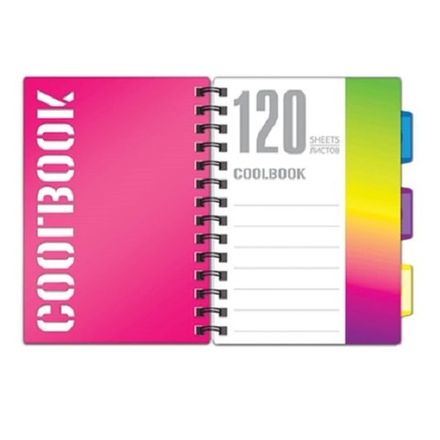 Тетрадь 120л, А5, клетка, на гребне, Brauberg CoolBOOK, с разделителями