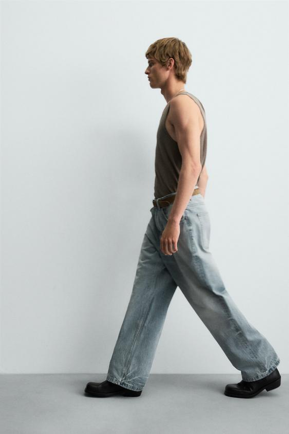 ZARA ДЖИНСЫ BAGGY FIT, ВОДЯНИСТО-ГОЛУБОЙ