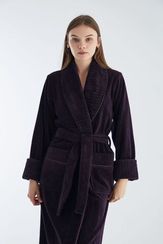 Халат женский махровый фиолетовый 4195 NUSA Турция