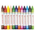 Восковые карандаши утолщенные BRAUBERG "АКАДЕМИЯ", НАБОР 12 цветов, 227287