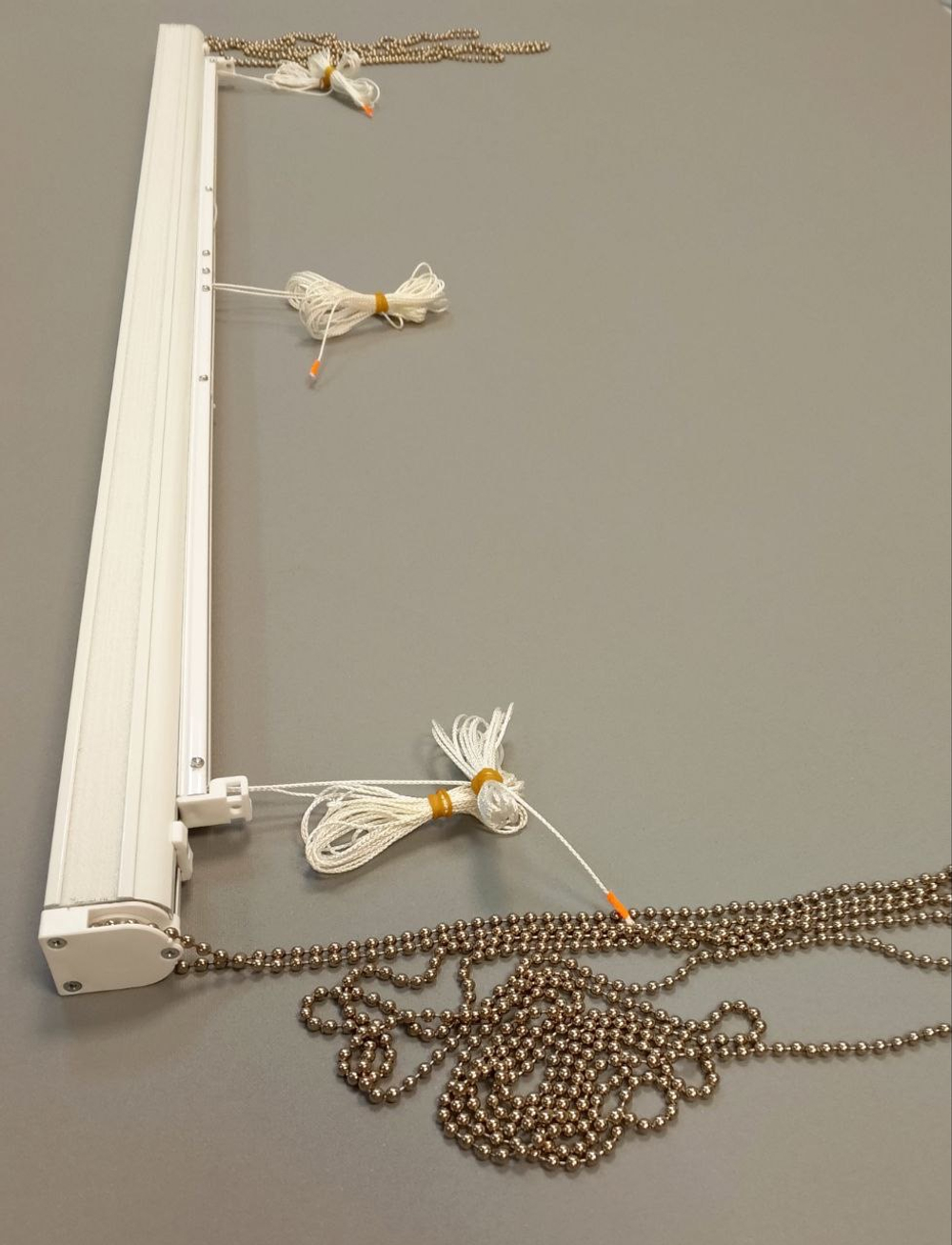 Карниз для двойных римских штор день-ночь Оптима, длина 80 см