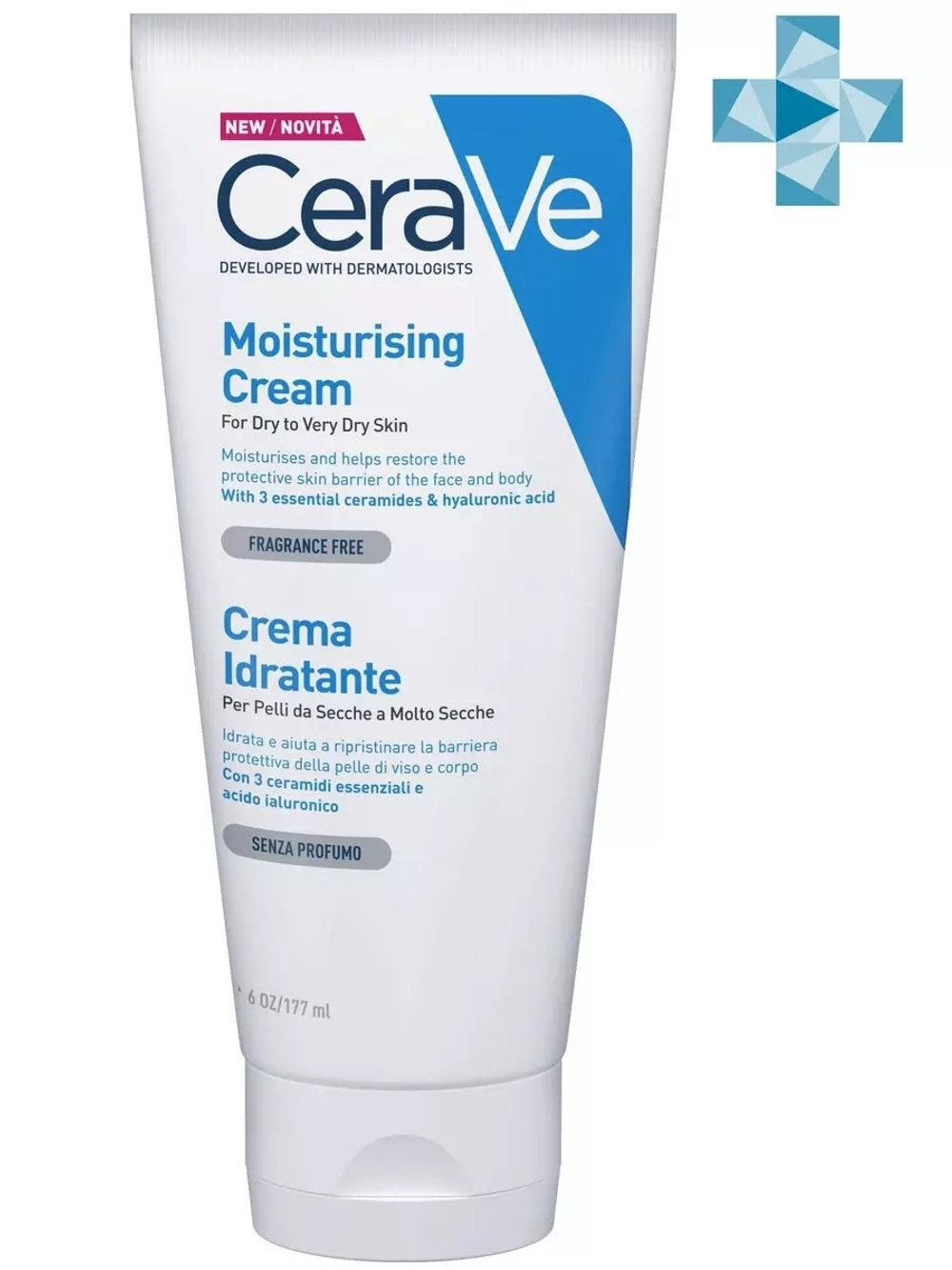CeraVe Увлажняющий крем для сухой и очень сухой кожи 177 мл