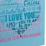 Пакет подарочный «I LOVE YOU» 32*26*12 см