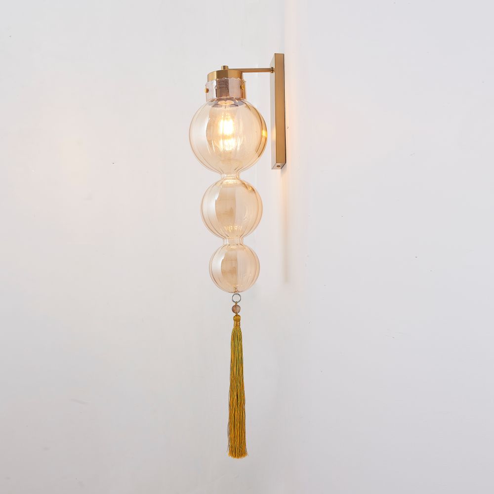 Бра Heathfield Lighting - Medina Wall Brass/Amber By Imperiumloft