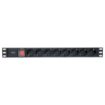 Блок розеток 19", 8 розеток EKF TRP-HPD-LS-10A-8SH-C14