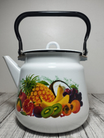 Чайник 3,5л с рисунком Экзотика белый 1с26с