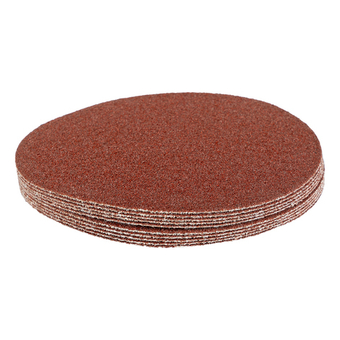 Круг абразивный на ворсовой подложке под "липучку", P 60, 115 мм, 10 шт Matrix