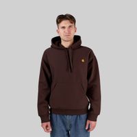  Толстовка мужская Carhartt WIP Hooded American Script артикул:I028279_tobacco - купить в магазине Дайс