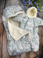 Комплект на выписку новорожденного "Зефирка" (2 предмета) (Цвет: Синий)