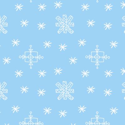 Бесшовный принт со снежинками