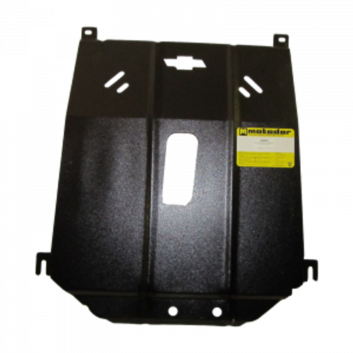 Усиленная защита Motodor картера двигателя, кпп. 2 мм, сталь. для Chevrolet Aveo 2011-2015 арт.03032