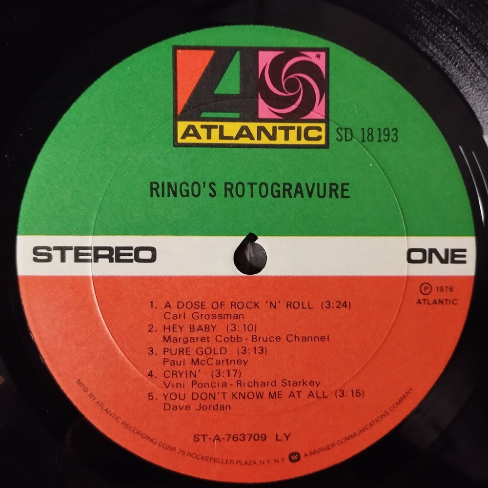 Винтажная виниловая пластинка LP Ringo Starr Rotogravure (USA 1976) Hey Baby