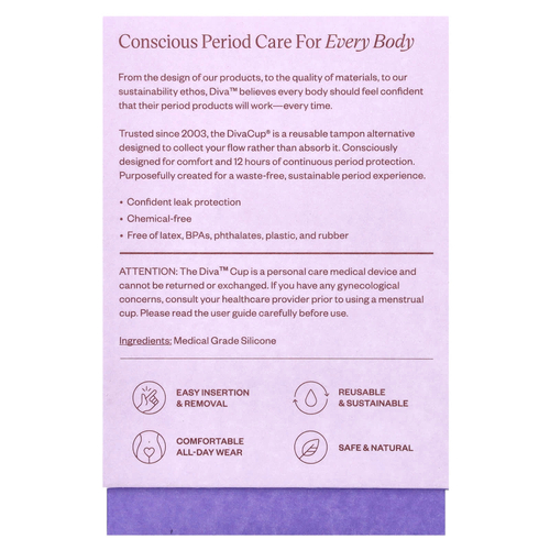 Diva International, DivaCup, модель 1, 1 менструальная чаша