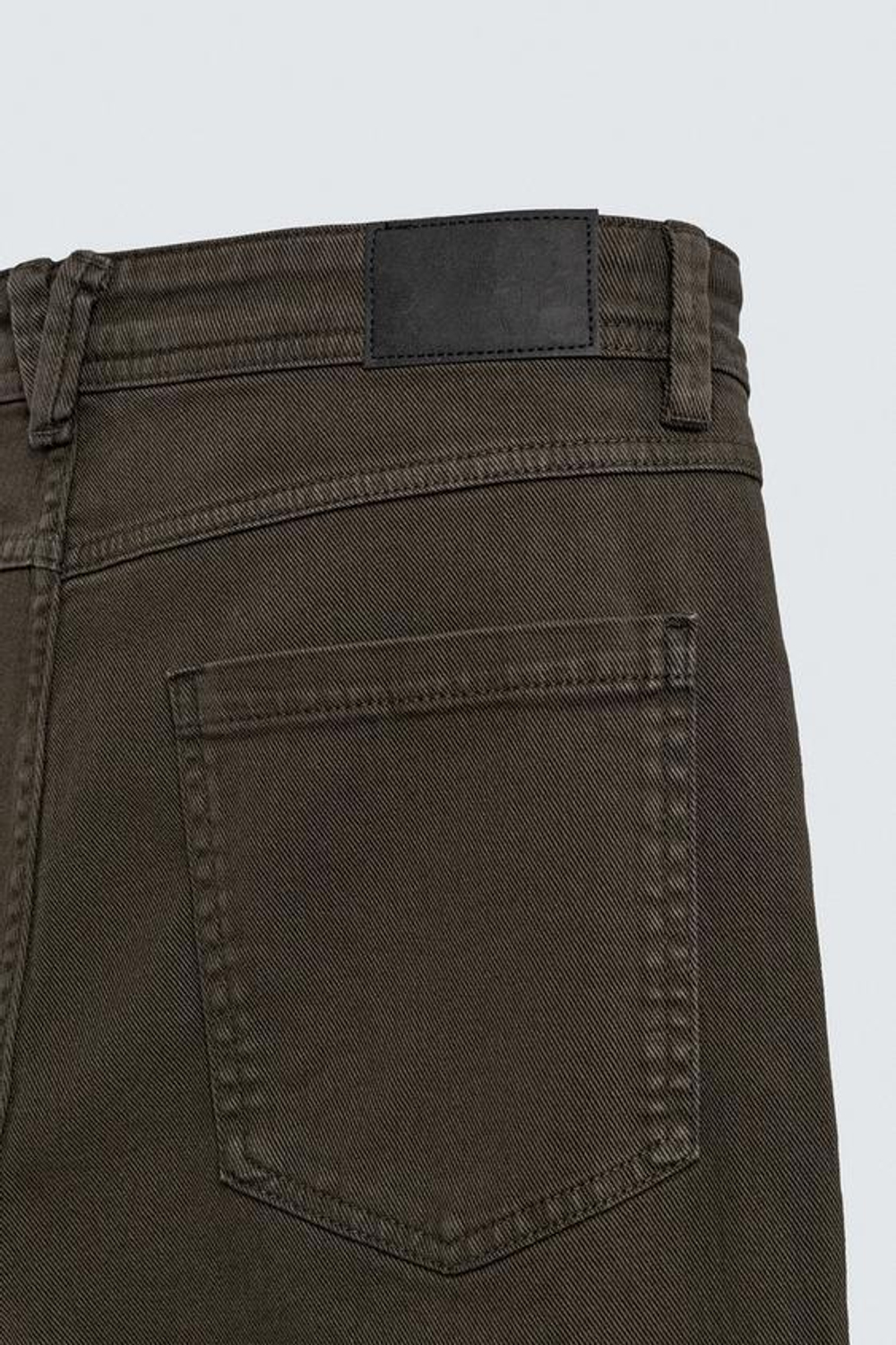 ZARA БРЮКИ STRAIGHT FIT, КОРИЧНЕВЫЙ