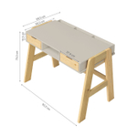 Стол письменный детский Чек / парта для школьника растущая, цвет бежевый