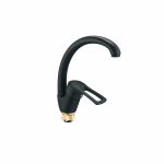 YUB4-A181KB Смеситель для кух. мойки с пов.круглым изливом, ø40, гайка (корона) черный