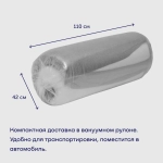 Бескаркасный диван-кровать c подлокотниками BuyDream Plus (серый)