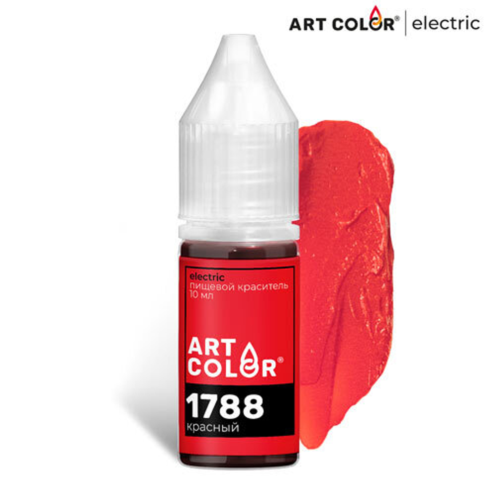 Краситель гелевый Art Color Electric КРАСНЫЙ, 10 мл, (высококонцентрированный)