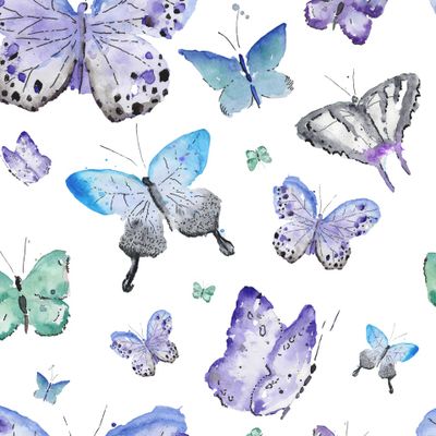 Бабочки (фиолетовые)